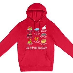 I Will Read Books On A Boat And Everywhere Library Premium Pullover Hoodie