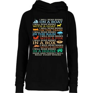 I Will Read Books On A Boat & Everywhere Reading Gifts Womens Funnel Neck Pullover Hood