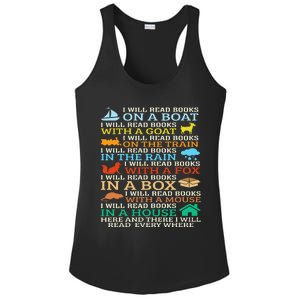 I Will Read Books On A Boat & Everywhere Reading Gifts Ladies PosiCharge Competitor Racerback Tank