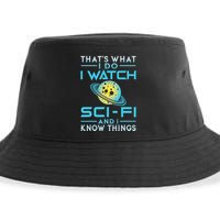 I Watch Scifi And I Know Things Sustainable Bucket Hat