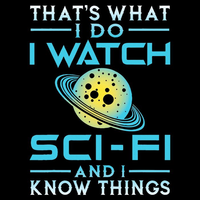 I Watch Scifi And I Know Things Cropped Pullover Crew
