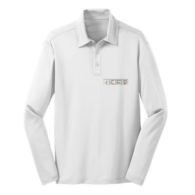 I Want Summer Break Teacher Last Day Of School Vacation Silk Touch Performance Long Sleeve Polo