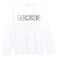 I Want Summer Break Teacher Last Day Of School Vacation Premium Crewneck Sweatshirt