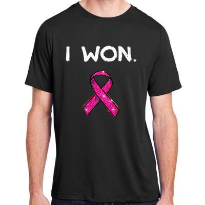 I Won Survivors Breast Cancer Awareness Adult ChromaSoft Performance T-Shirt