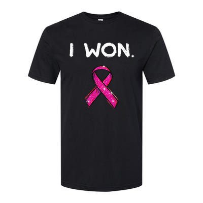 I Won Survivors Breast Cancer Awareness Softstyle® CVC T-Shirt