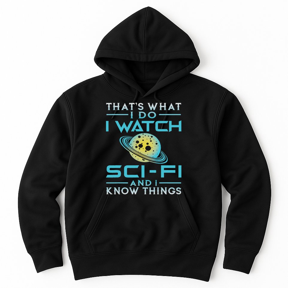 I Watch Sci Fi And I Know Things Funny Perfect Gift Hoodie