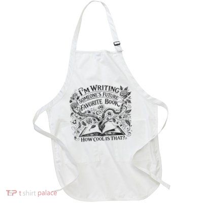 I'm Writing Someone’s Future Favorite Book How Cool Is That Full-Length Apron With Pockets