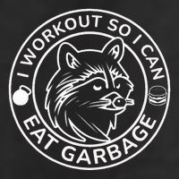 I Workout So I Can Eat Garbage Funny Gym Raccoon Trash Panda Microfiber Hand Towel