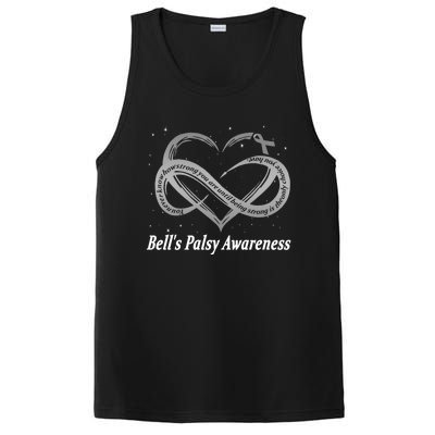 I Wear Silver For Bell's Palsy Awareness Warrior Gift PosiCharge Competitor Tank