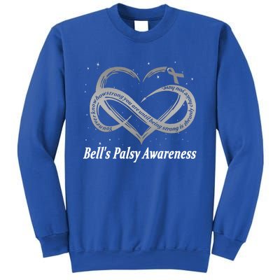 I Wear Silver For Bell's Palsy Awareness Warrior Gift Sweatshirt