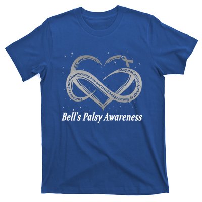 I Wear Silver For Bell's Palsy Awareness Warrior Gift T-Shirt