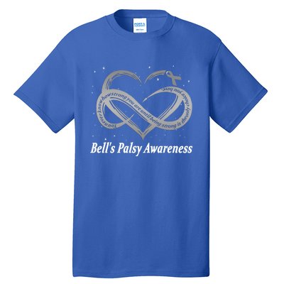 I Wear Silver For Bell's Palsy Awareness Warrior Gift Tall T-Shirt