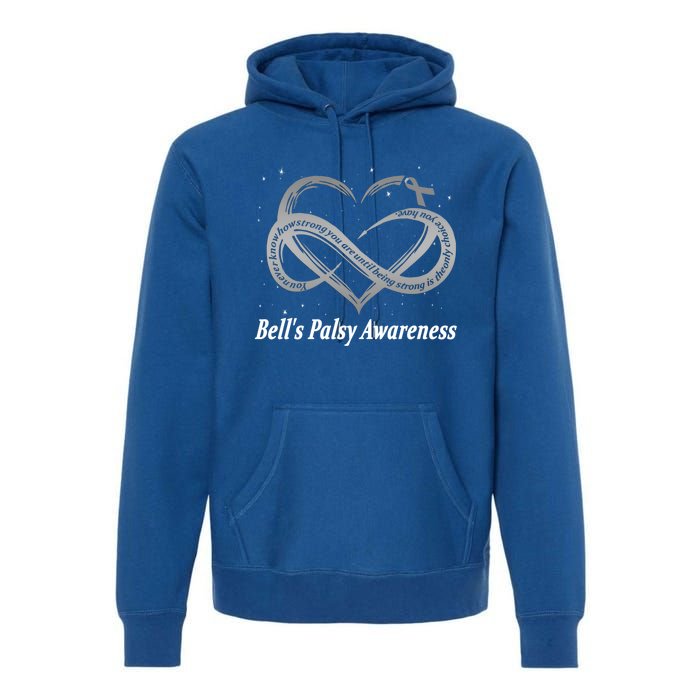 I Wear Silver For Bell's Palsy Awareness Warrior Gift Premium Hoodie