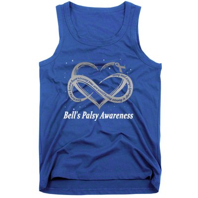 I Wear Silver For Bell's Palsy Awareness Warrior Gift Tank Top