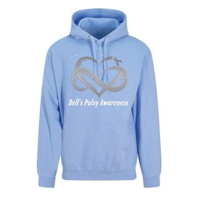 I Wear Silver For Bell's Palsy Awareness Warrior Gift Unisex Surf Hoodie