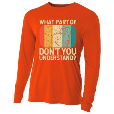 Ice Winter Sports What Part Of Hockey DonT You Understand Gift Cooling Performance Long Sleeve Crew