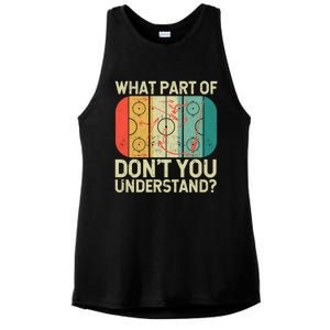 Ice Winter Sports What Part Of Hockey DonT You Understand Gift Ladies PosiCharge Tri-Blend Wicking Tank