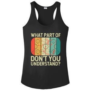 Ice Winter Sports What Part Of Hockey DonT You Understand Gift Ladies PosiCharge Competitor Racerback Tank