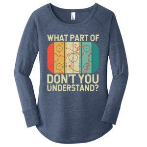 Ice Winter Sports What Part Of Hockey DonT You Understand Gift Women's Perfect Tri Tunic Long Sleeve Shirt