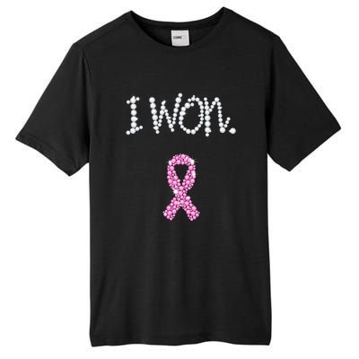 I Won Survivor Breast Cancer Awareness Tall Fusion ChromaSoft Performance T-Shirt