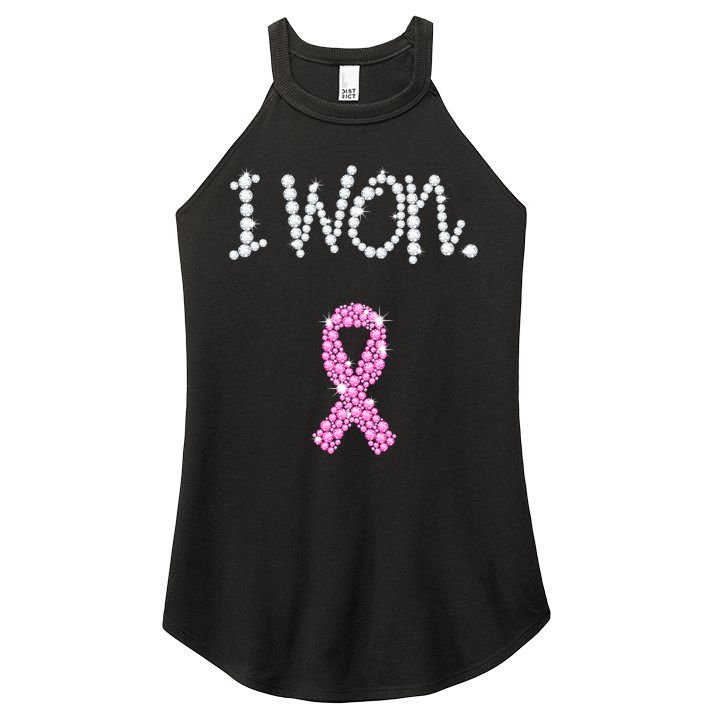 I Won Survivor Breast Cancer Awareness Women's Perfect Tri Rocker Tank