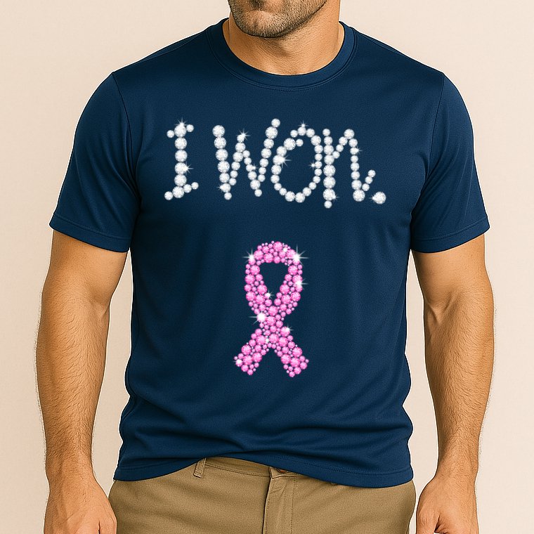 I Won Survivor Breast Cancer Awareness Cooling Performance Crew T-Shirt