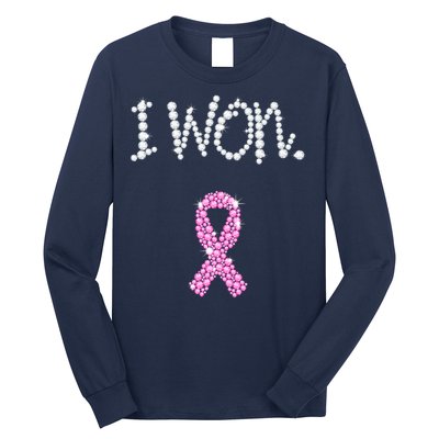 I Won Survivor Breast Cancer Awareness Long Sleeve Shirt