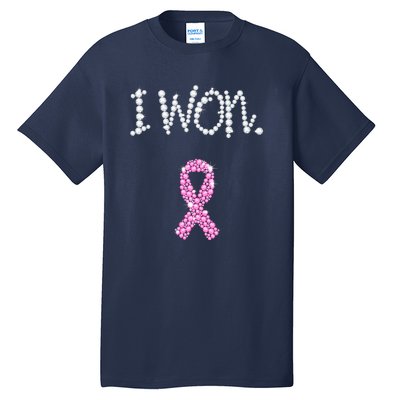 I Won Survivor Breast Cancer Awareness Tall T-Shirt