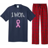 I Won Survivor Breast Cancer Awareness Pajama Set