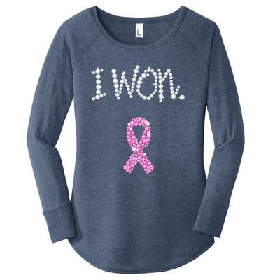 I Won Survivor Breast Cancer Awareness Women's Perfect Tri Tunic Long Sleeve Shirt