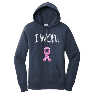 I Won Survivor Breast Cancer Awareness Women's Pullover Hoodie