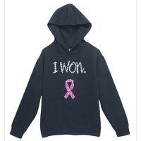 I Won Survivor Breast Cancer Awareness Urban Pullover Hoodie