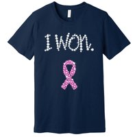 I Won Survivor Breast Cancer Awareness Premium T-Shirt