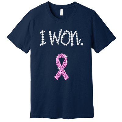 I Won Survivor Breast Cancer Awareness Premium T-Shirt