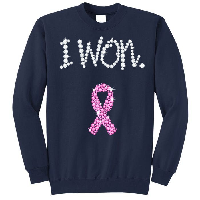 I Won Survivor Breast Cancer Awareness Tall Sweatshirt