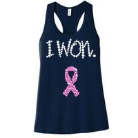 I Won Survivor Breast Cancer Awareness Women's Racerback Tank