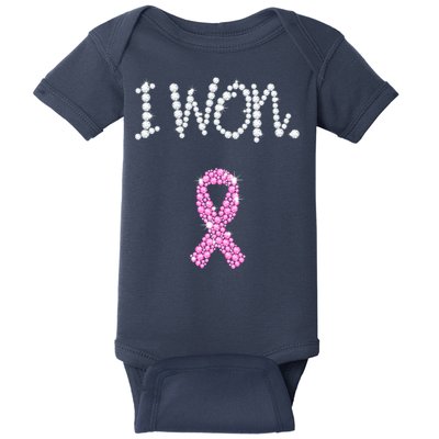 I Won Survivor Breast Cancer Awareness Baby Bodysuit