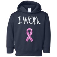 I Won Survivor Breast Cancer Awareness Toddler Hoodie