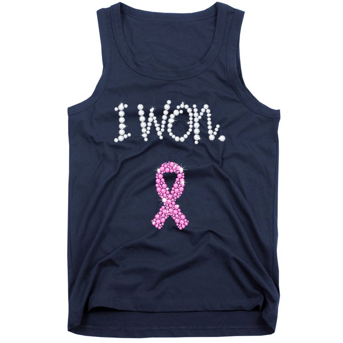 I Won Survivor Breast Cancer Awareness Tank Top