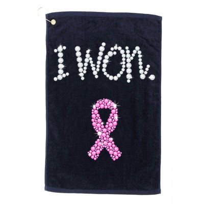 I Won Survivor Breast Cancer Awareness Golf Towel
