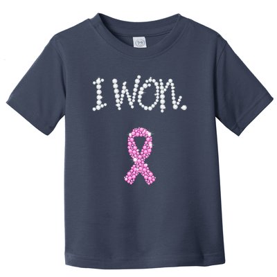 I Won Survivor Breast Cancer Awareness Toddler T-Shirt