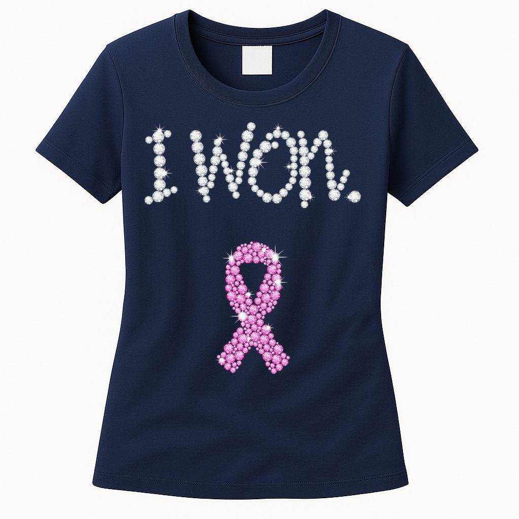 I Won Survivor Breast Cancer Awareness Womens T-Shirt