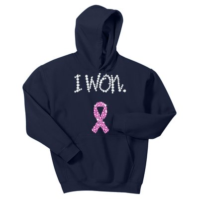 I Won Survivor Breast Cancer Awareness Kids Hoodie