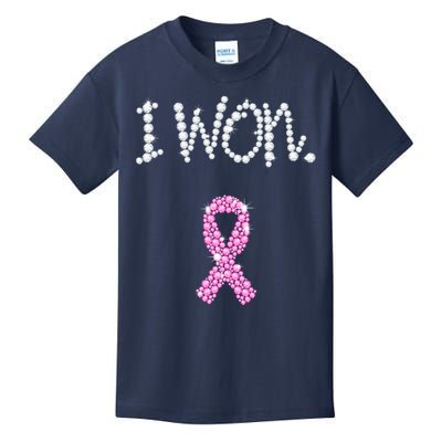 I Won Survivor Breast Cancer Awareness Kids T-Shirt
