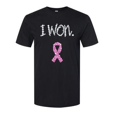 I Won Survivor Breast Cancer Awareness Softstyle CVC T-Shirt