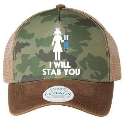 I Will Stab You Funny Graduating Nurse Gift Meaningful Gift Legacy Tie Dye Trucker Hat