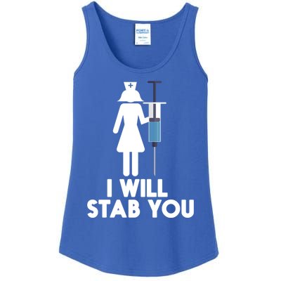 I Will Stab You Funny Graduating Nurse Gift Meaningful Gift Ladies Essential Tank