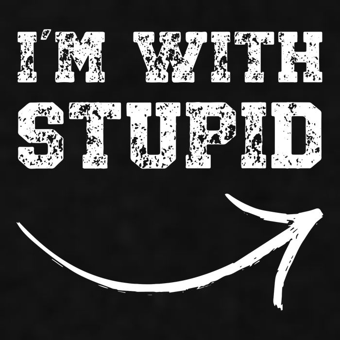 IM With Stupid Arrow Pointing Right Funny IM With Stupid Ladies PosiCharge Tri-Blend Wicking Tank