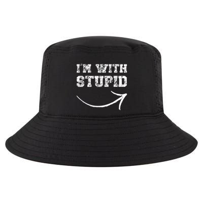 IM With Stupid Arrow Pointing Right Funny IM With Stupid Cool Comfort Performance Bucket Hat