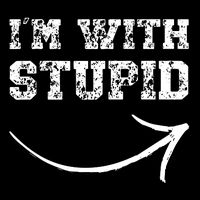 IM With Stupid Arrow Pointing Right Funny IM With Stupid Premium T-Shirt